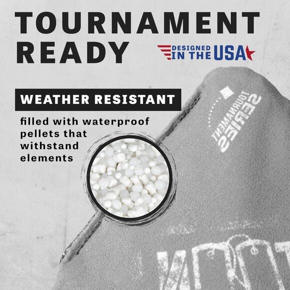 5 Platoon Series Cornhole Tournament Bags American Flag Skull Design Gray - Picture 3 of 8